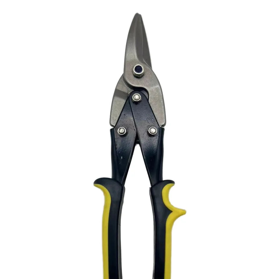 Industrial & DIY Grade Aviation Shears Smooth Edge Steel Rubber Handle with Stainless Steel Blade Cutting Tool with Sharp Tip