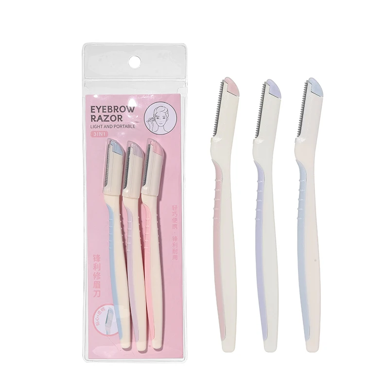 Lameila 3pcs Mesh Stainless Steel Balde Shaver Razors Eyebrow Razor Se A960 Women Makeup Face Body Hair Remover Trimmer