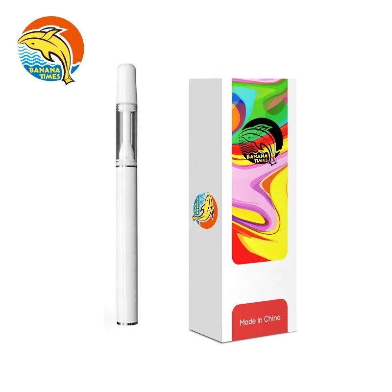 Round push tip 310mah rechargeable hello vaporizer pen USB- OC06 empty 0.5ml cbd thick oil vape pen