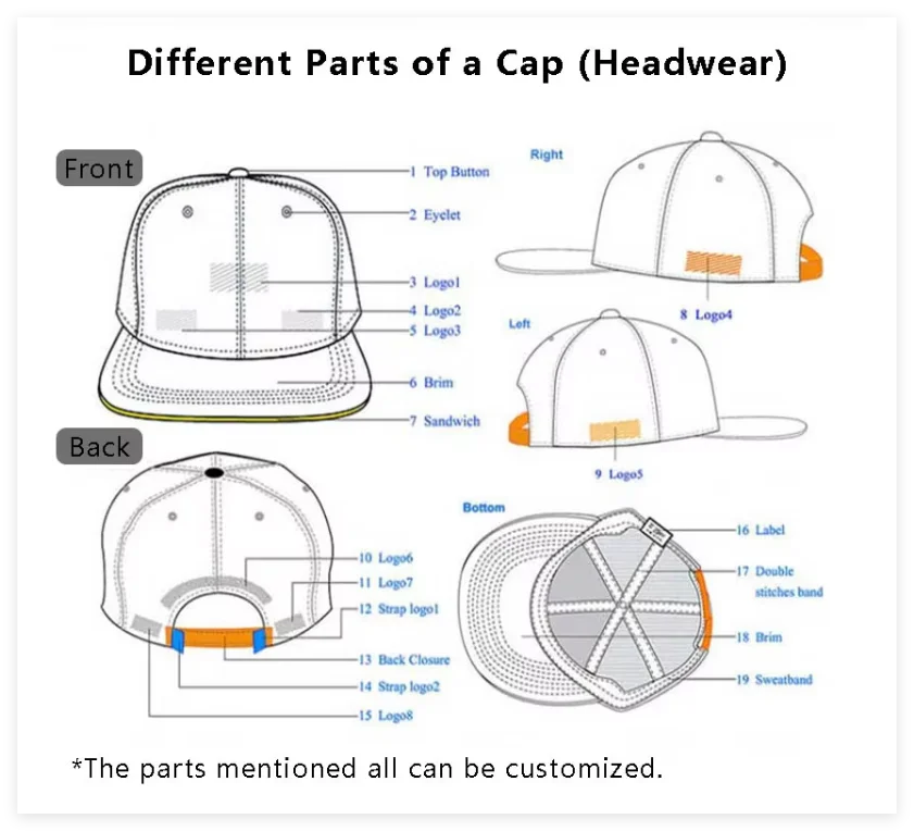 Wholesale Adjustable Cotton Snapback Cap Men Women 3D Embroidery Comfortable 6 Panel Outdoor Sports Unisex Ice Hockey Hat