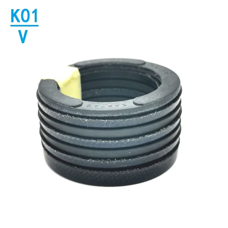 Kastas K01 K33 V Packing Set Rod VES Packing V Seal Set Fabric NBR Rubber Ring Oil Seal Hydraulic Cylinder V Packing Seal