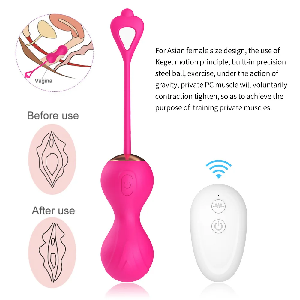 Rechargeable remote control jumping balls erotic supplies female masturbators