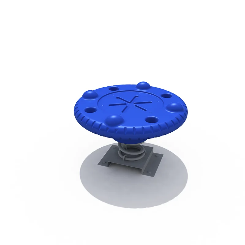High-quality Children's Mini Spring Seat Outdoor Playground Plastic Seesaw Customizable plum Blossom Pile