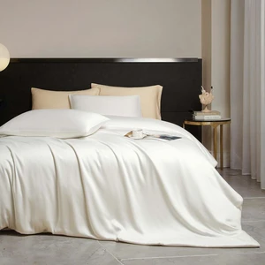 Organic Luxury Woven 100% Bamboo Non-Disposable Solid Simple Quality 300tc All-Season Customizable Wedding Four-Piece Bed Set