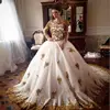 Ivory dress with gold lace