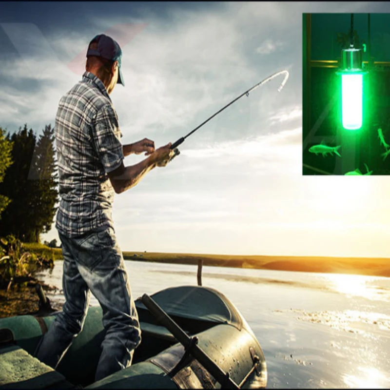 Ocean Vessel Fishing Light IP68 Deep Sea Water Fish Finder Submersible Bluefin Tuna Salmon Underwater Lure Fishing Lamp