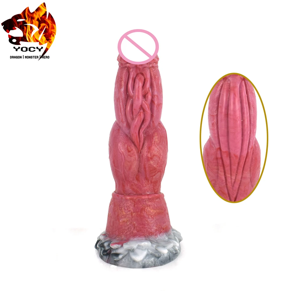 Realistic Monster Vibrating Dildo with Suction Cup Adult Women's Sex Toy