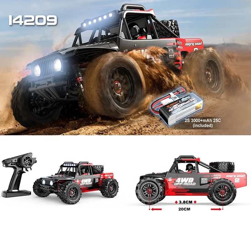HyperGo MJX 14209 ブラシレス メタルシャーシ LEDライト Amazon.com: MJX Hyper Go 14209 RC Car – 1:14 Scale 4WD Brushless