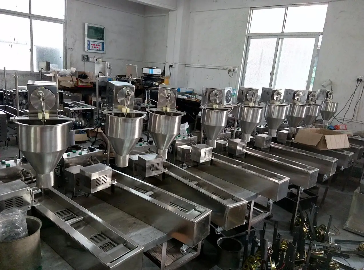 Fully Commercial Automatic High Quality Mini Doughnut Donut Glaze Make Maker Fryer Machine