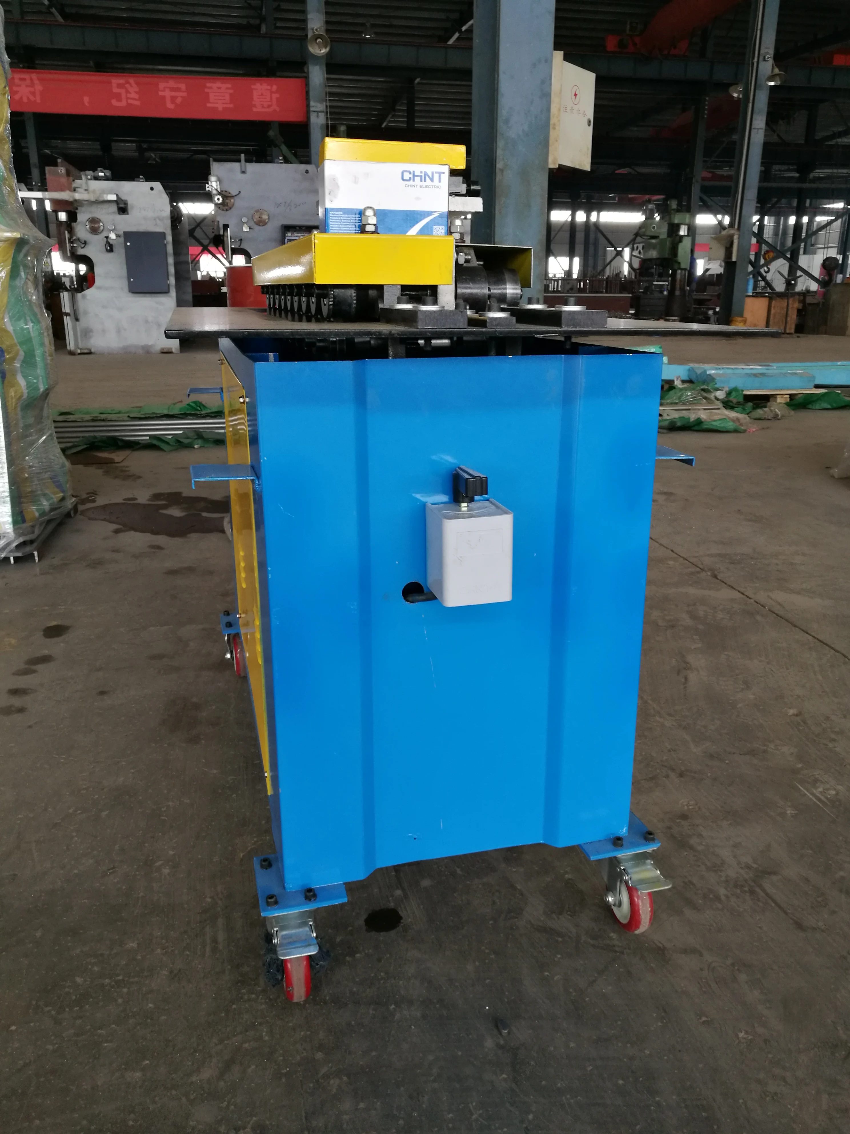 HVAC Duct Multi-functional Pittsburgh Lock Forming Machine for Sale 1.5mm Galvanized Sheet