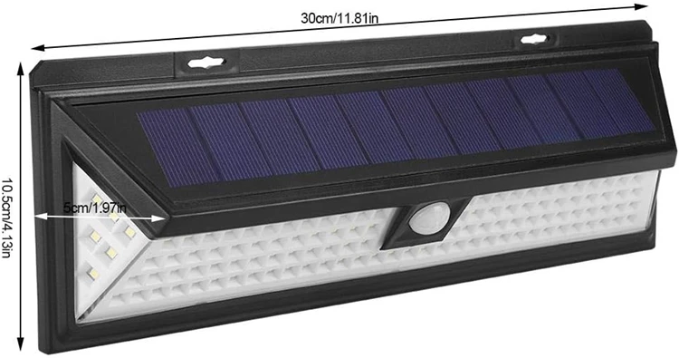 Hot Sale 3 Modes Solar LED Outdoor Wall Light 118led Solar Wall Mount Lights Outdoor Wall Light Outdoor Solar for Garden