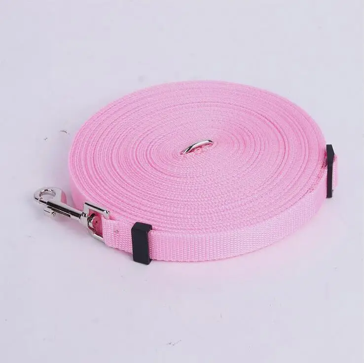 New Web Training Lead for Medium and Larger Dogs, 3/5-Inch Wide by 16-Feet/33-Feet/49-Feet Long, Hot red bule black color