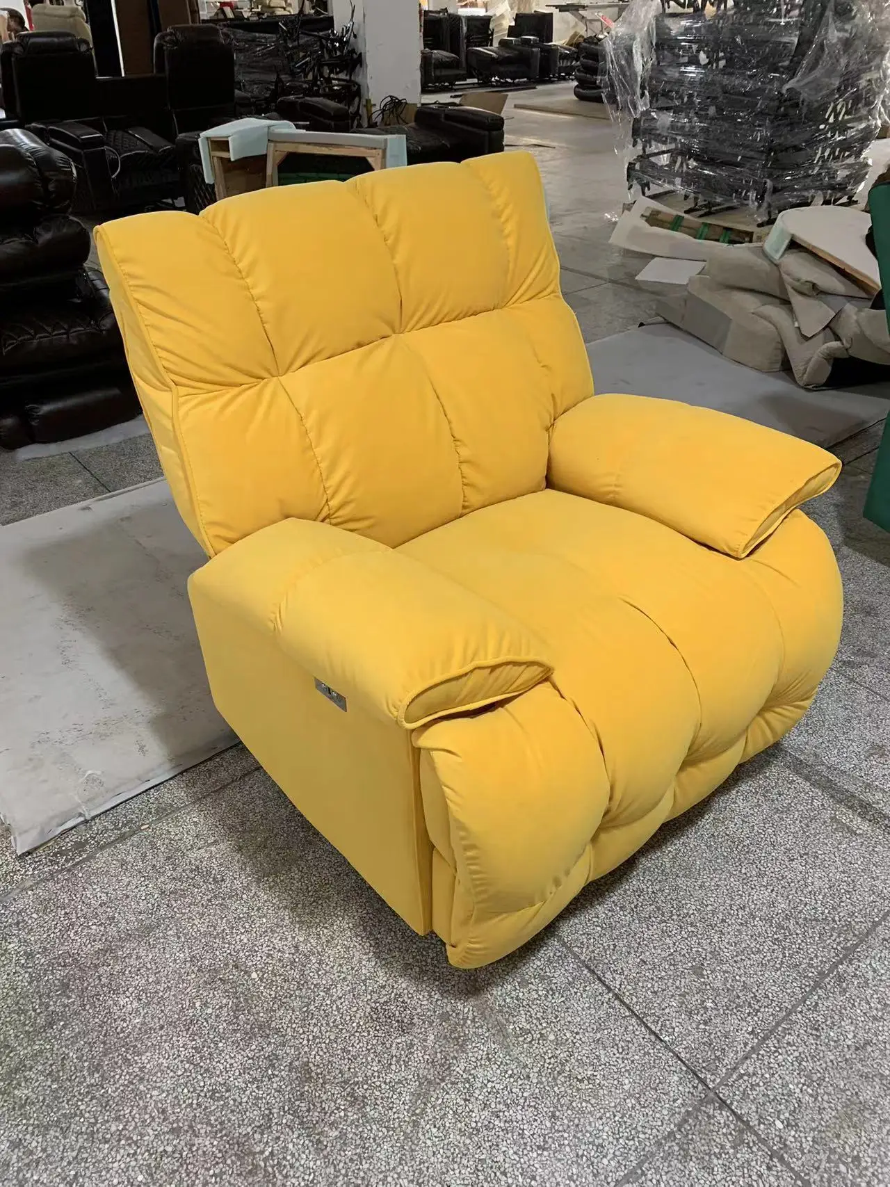 New Arrival Fabric Material Adjustable Leisure Single Manual Rocking