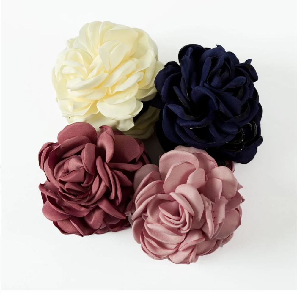Scrunchie Clips Oversized Bobble Scrunchies  Velvet Flower  Hijab Scrunchies