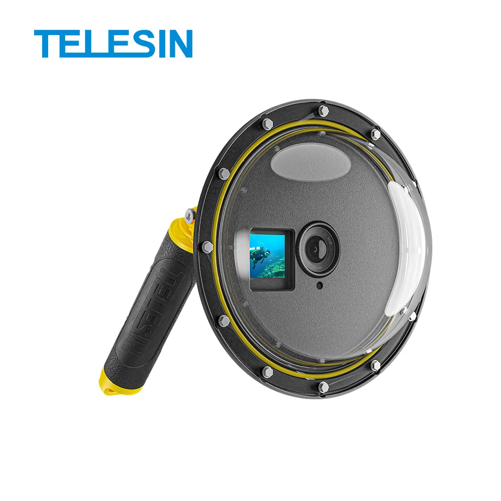 Telesin DJI Osmo Action Waterproof Dome Port 45M Diving