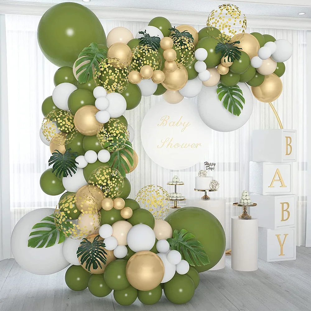 Conjunto de Globos de Oro Verde Verde guirnalda globos Bean Arch parte  Juego de globos - China Parte de la decoración y decoración del Partido de  la boda de suministros precio