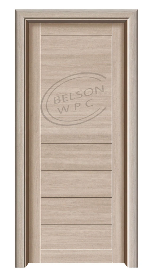 Modern Design Belson Factory Direct WPC PVC Foam Assembled Door Waterproof with Finished Surface