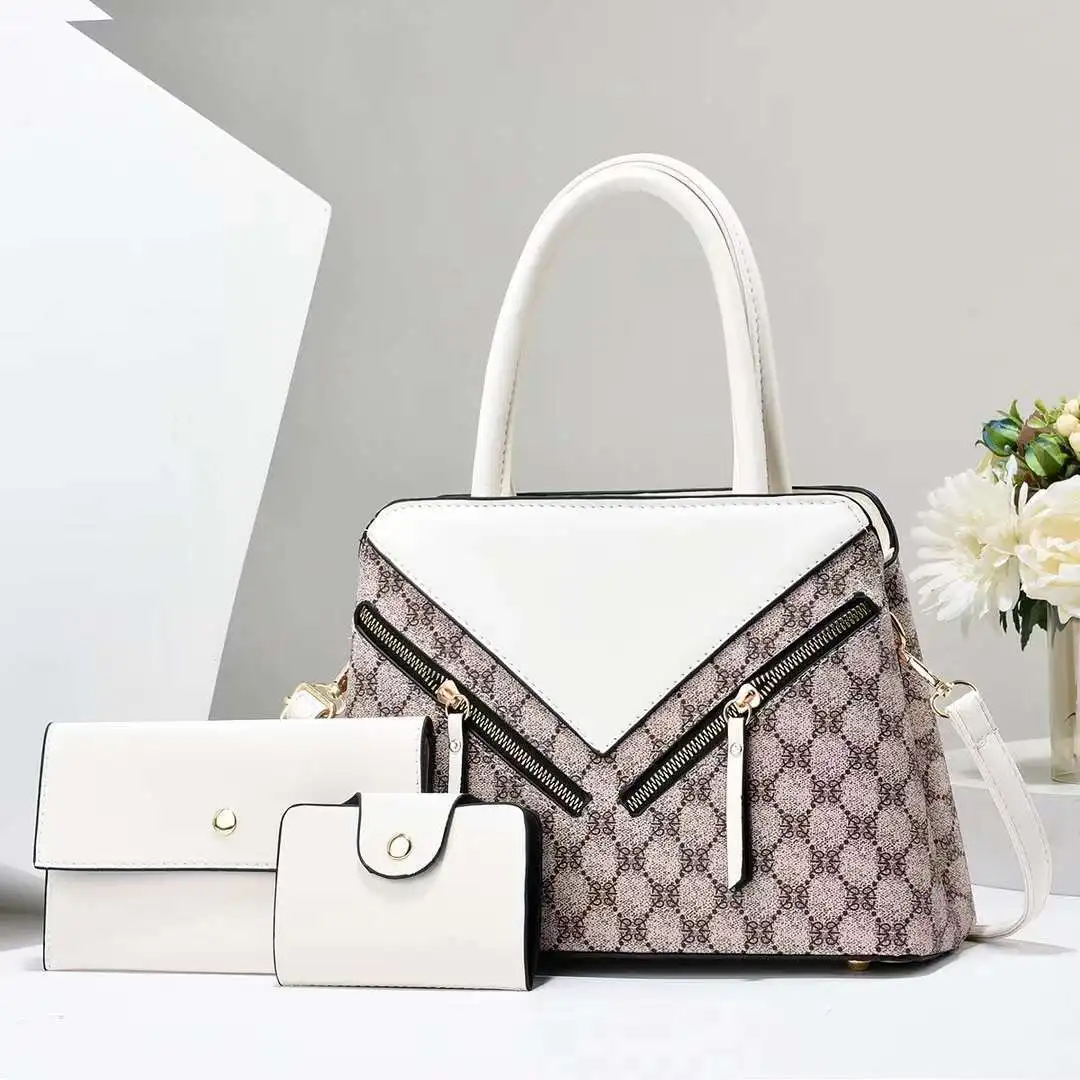 Fashion Large Capacity Luxury Women Hand Bags All-match Contrast Color ...