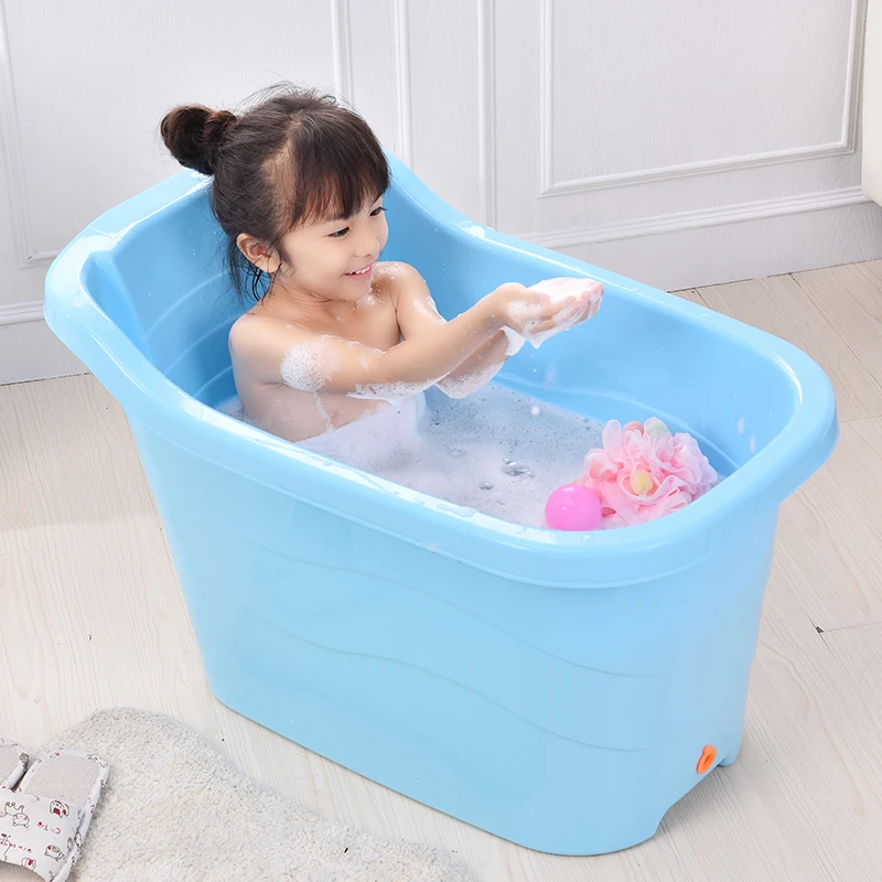 Горячая распродажа современная детская ванная комната на заказ отдельно стоящая пластиковая Ванна Для Уборки Помещений