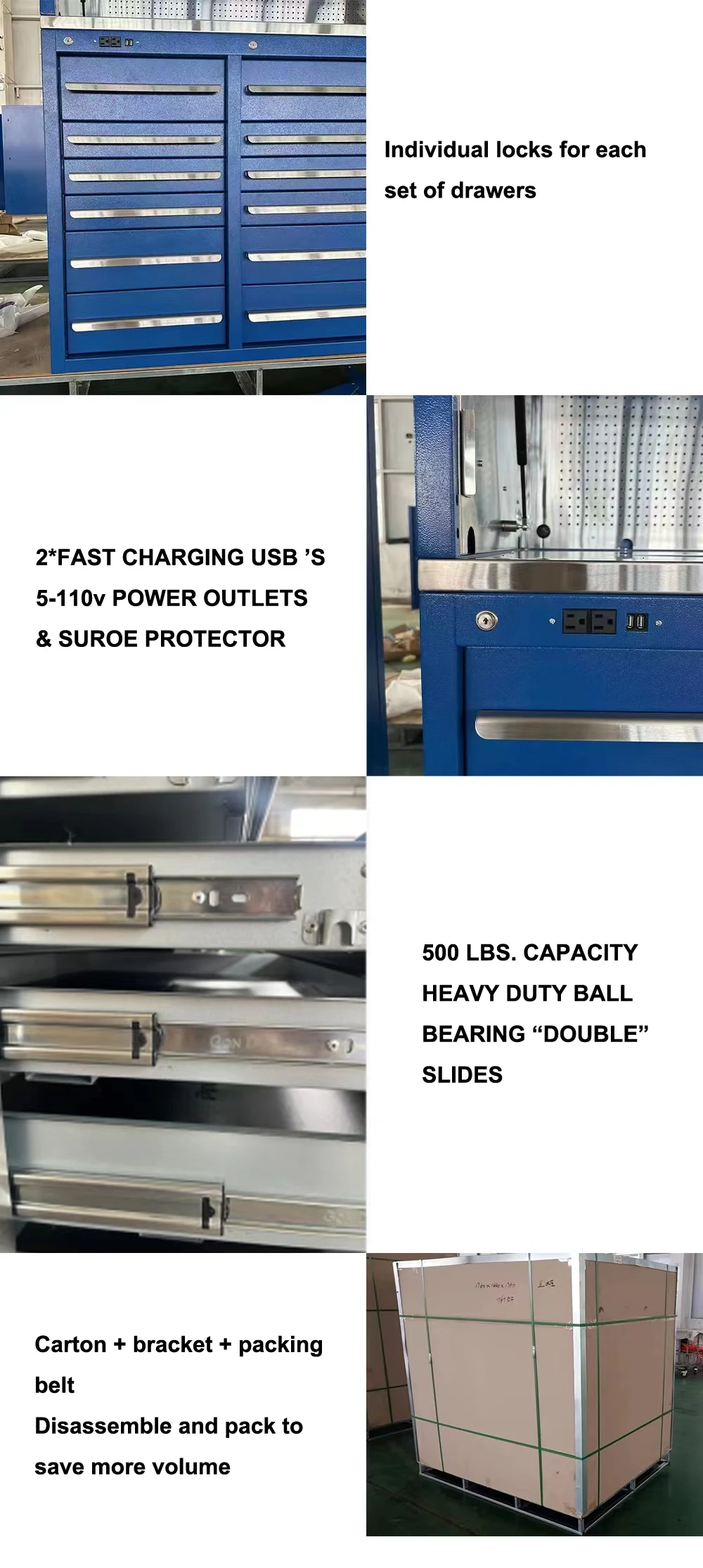 2024 Oem German Tool Box Heavy Tool Box Garage Storage