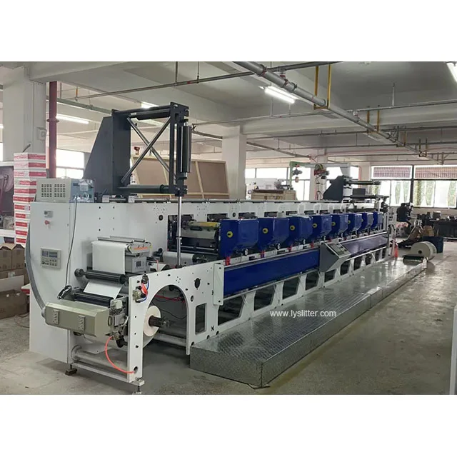 Flexographic Printers 6 Color Reel Paper Horizontal Flexo Printing Machine