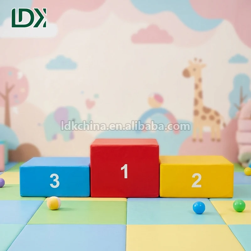 LDK Customized Colchonetas De Gimnasia Kids Gymnastics Equipment Mat Soft Podium Foam Mat