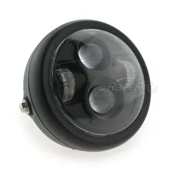 Светодиодная передняя фара для мотоцикла проектор Daymaker 40 Вт 6,5 дюймов мотоцикл фар дальнего света для Harley Cafe Racer Bobber