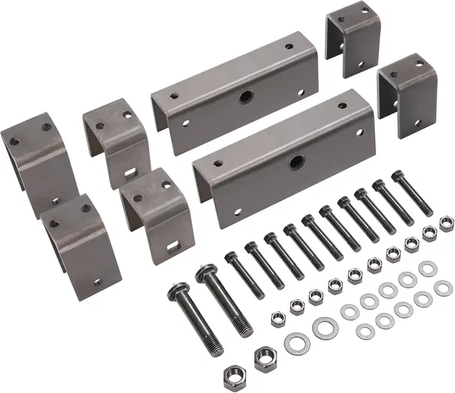 Trailer Axle Hanger Kit Compatible with 2" Wide Slipper Spring Hanger Kit for Trailer