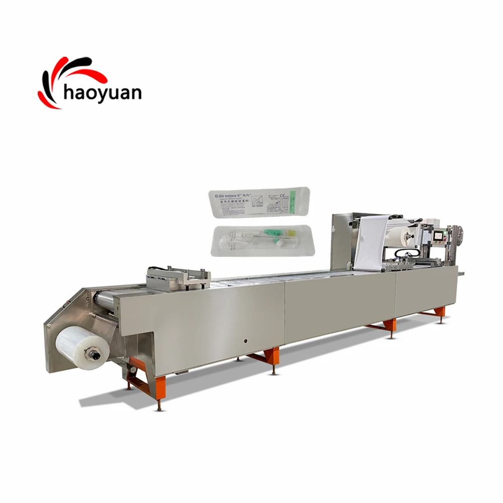 Haoyuan Chinesische professionelle Automatische Blutentnahmeneedel-Verpackungsmaschine für Vier-Seiten-Papier-Plastik-Verpackung