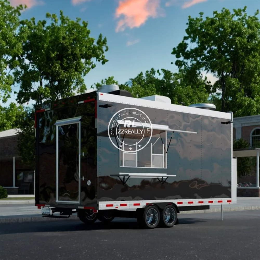 2025 Mobile Fast Food Cart with DOT VIN China Mobile Food Trailer Truck for Sale USA Hot Dog Cart