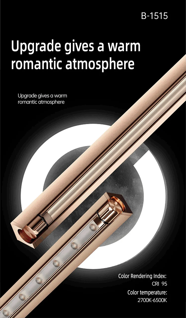 Model 1515 Advanced Light Luxury Custom Rotatable Embedded Inside Led Smart Sensor Wine or Jewelry Display Under Cabinet Light