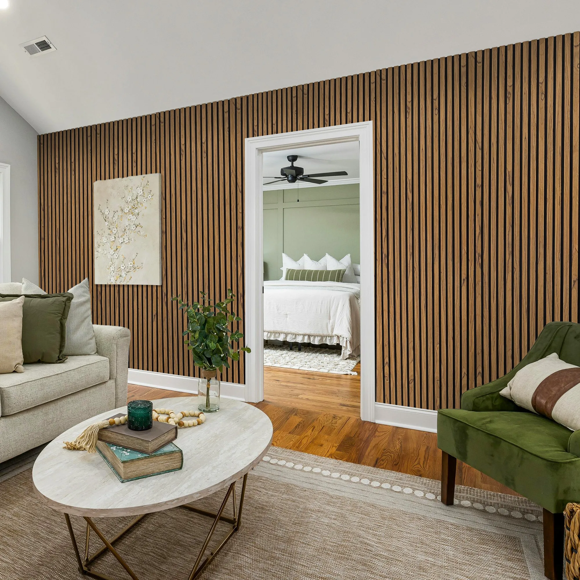 Modern Acoustic Wall Panel for Pets 600*2800mm Classic Smoke Oak