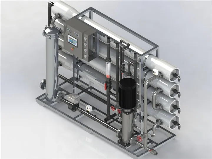 Automatic Plc Control 8000lph River Underground Water Filtration System