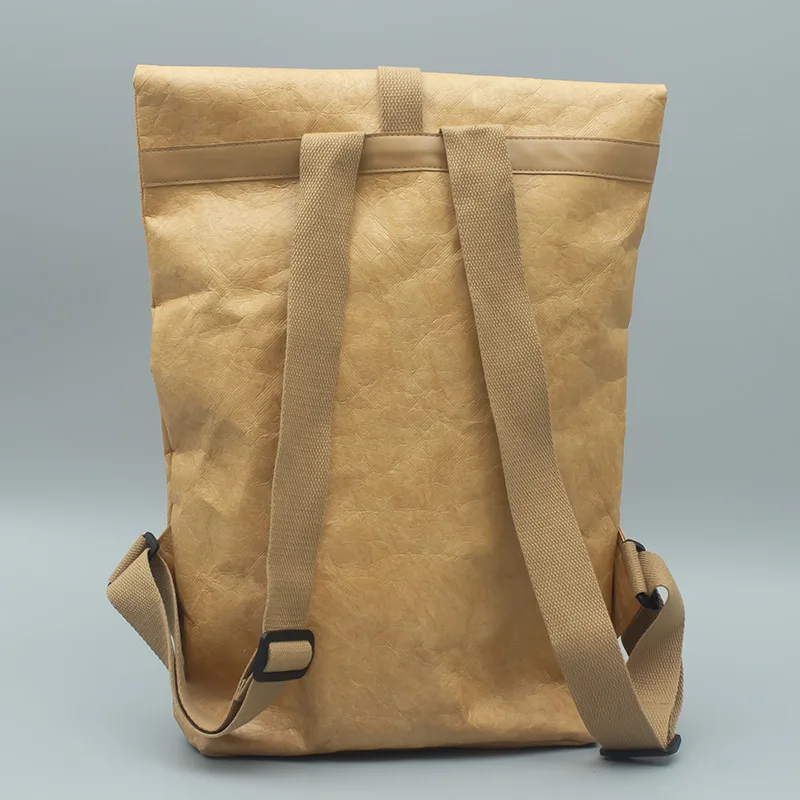 Vintage DuPont Paper Backpack Custom Washable Kraft Paper Backpack DuPont Paper Bag Custom Printing logo