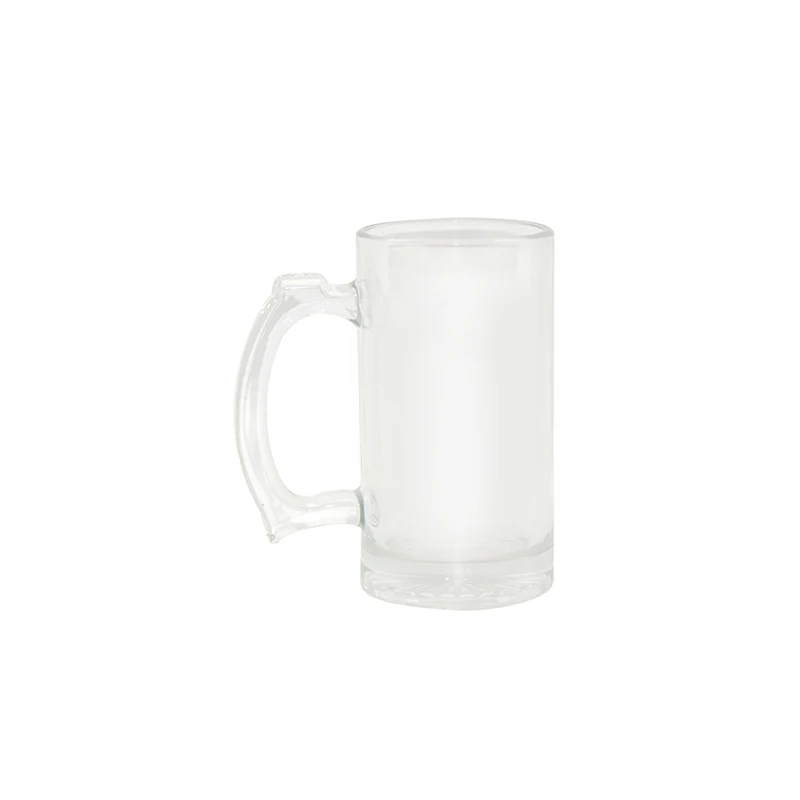 Wholesale High Quality 16oz Sublimation Customized Beer Mug Frosted Glass Beer Mug for Heating Press Transfer