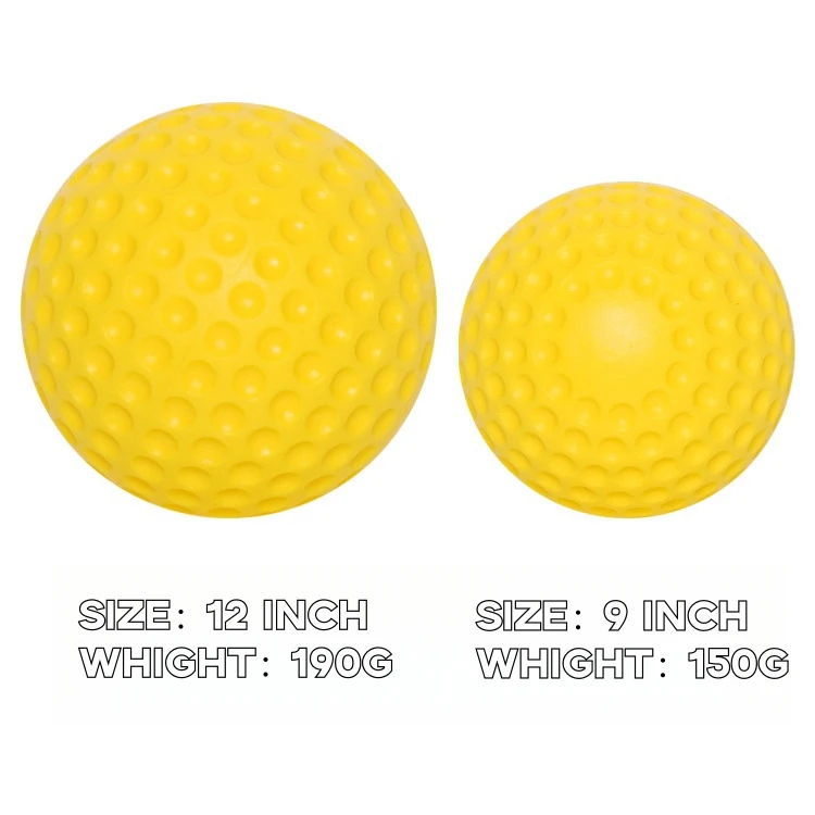 Machine à lancer de baseball baseball jaune balle 7,2 cm/2,8 pouces 9