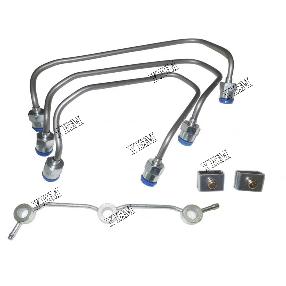 Engine Repair Kit New Injector Fuel Pipe Set Fits for Kubota L4330 L4400 L4600 L4610 L4630 L4740 Engine Parts Factory