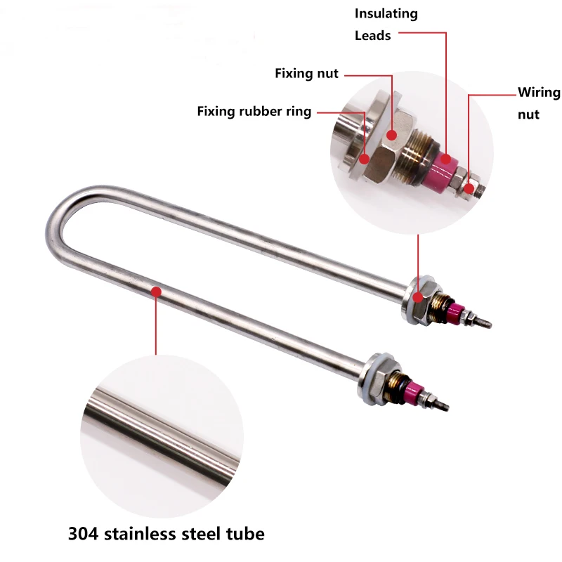 2kw 3kw 4kw U Shape Water Heater Immersion Heater Electric Tubular ...