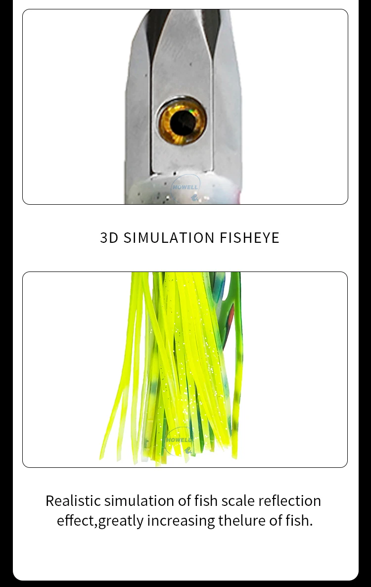 Oem Copper Head Trolling Lures Soft Body Saltwater Fishing Bait 8.4" Artificial Deep Diver Fast