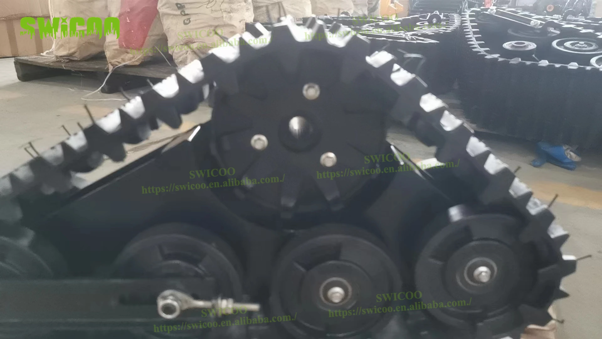 Modified Rear Axle Track Wheel Rubber Sand Snowmobile Tracks for ATV UTV Go Kart Buggy Sand Snow Track System