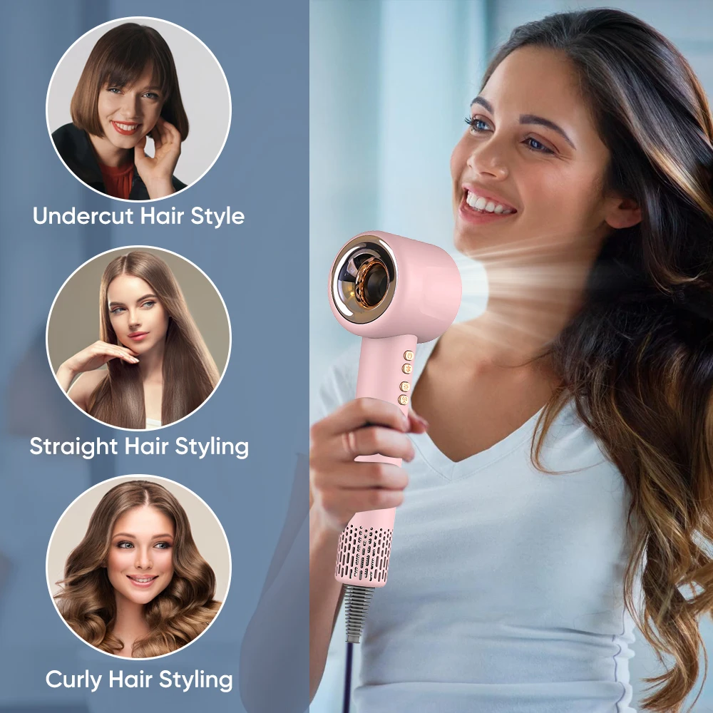 Effortless Hair Drying with the High Speed Blow Dryer