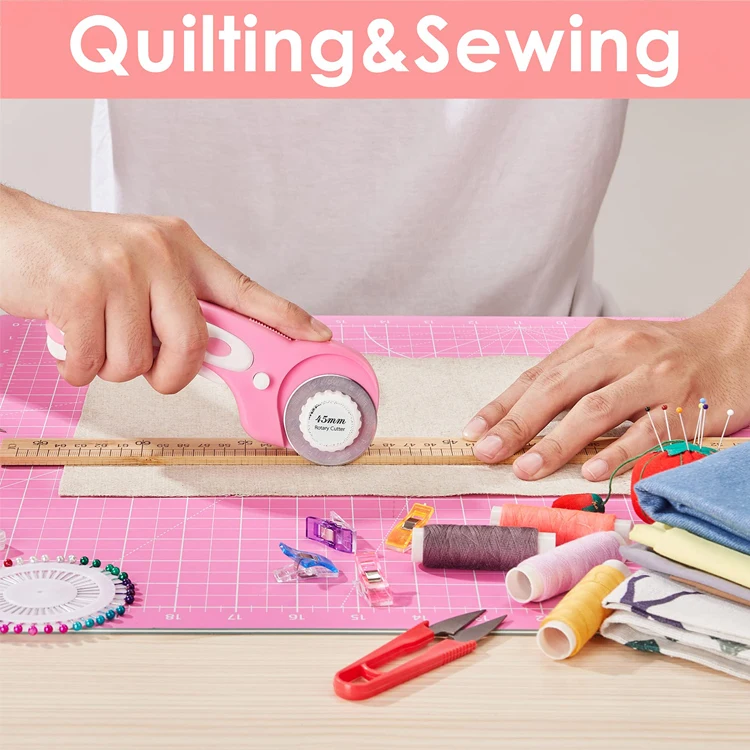 A1 Pink Color Fabric Self Healing Cutting Mat Large Buy Fabric