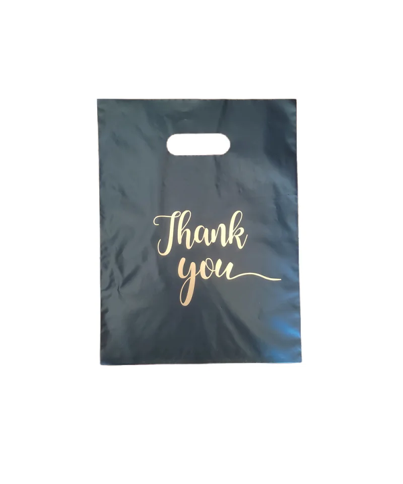 Eco Friendly Biodegradable Shopping Plastic Bag Packaging For Clothes 