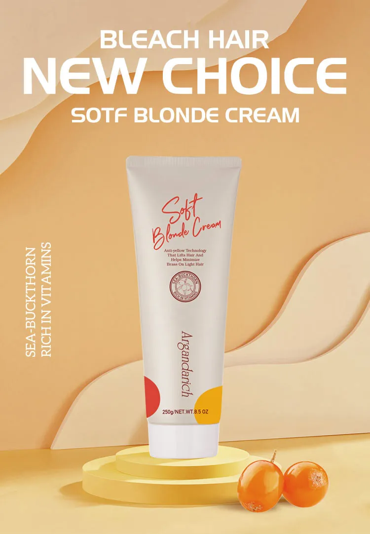 GMPC Factory Offer Soft Blonde cream And No Yellow Hair Bleach Cream