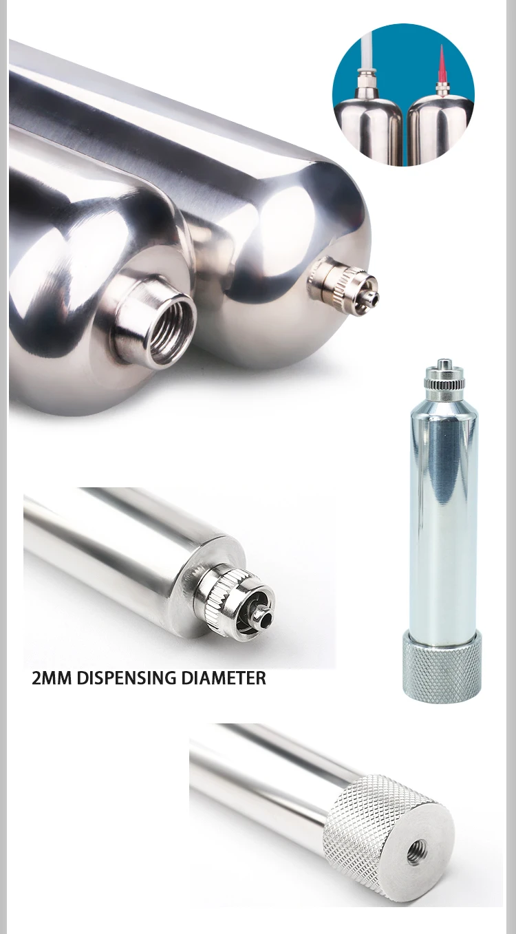 Industrial 10cc To 500cc Metal Syringe Barrel Stainless Steel