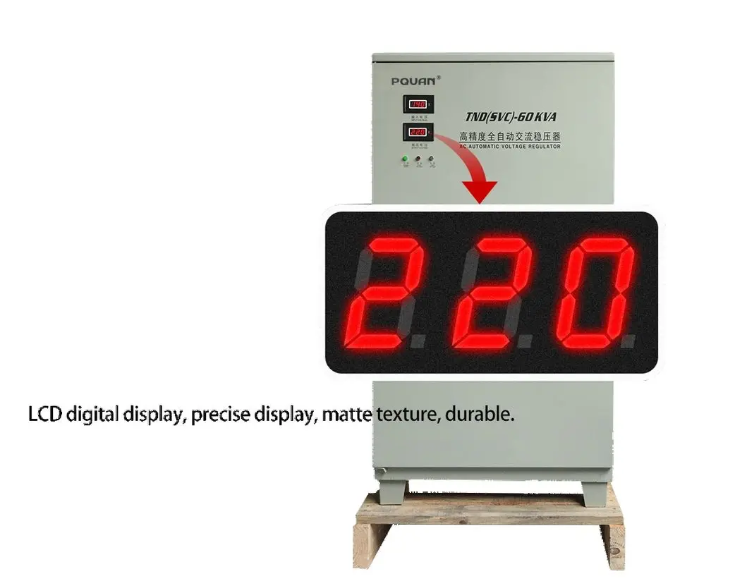 3-60kva Factory Price AVR 10kva Single-phase Servo Motor Voltage Stabilizer Output 220v Copper supplier