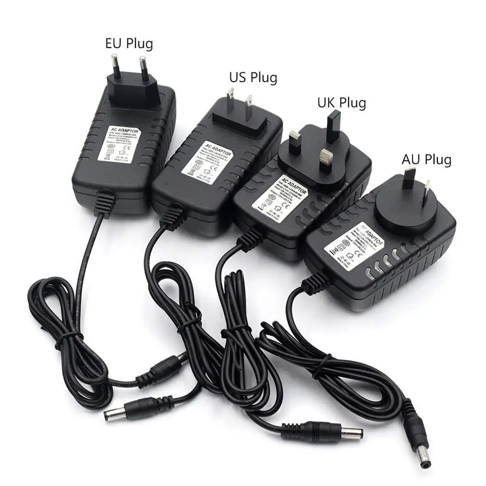 12V 1A AC DC Wall Adapter Power Supply Charger 5.5/2.5mm Tip Plug Barrel 1000mA 