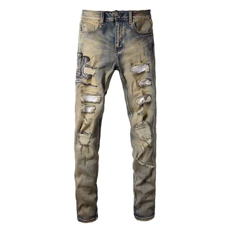 【DISCERNMENT】Snake flap button denim pants HYSTERICS Snake Print Denim Pants | eBay
