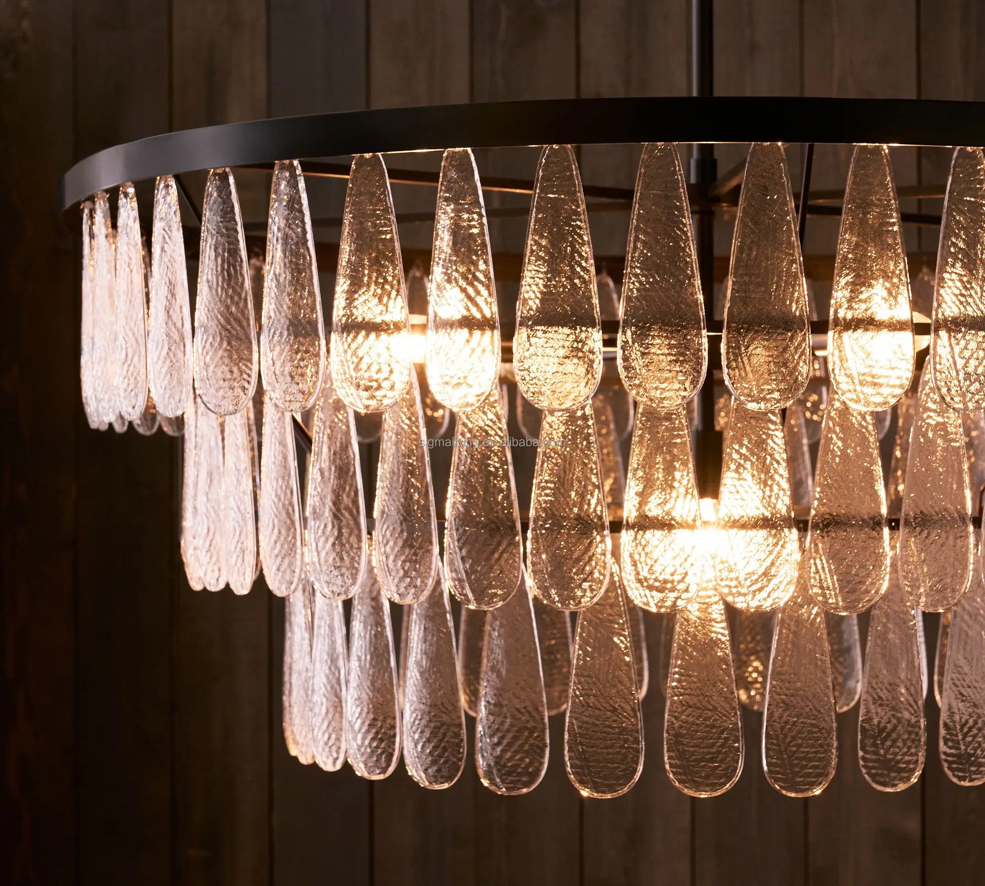 chandeliers pendant lights textured glass round chandelier