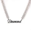 Name Plated With Cuban Chain